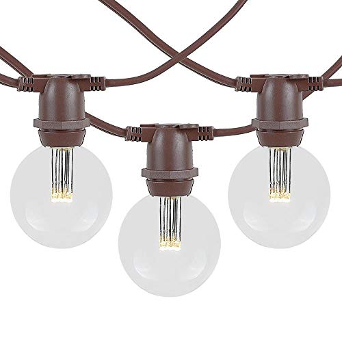Novelty Lights 100' Warm White LED G50 Globe Outdoor String Lights