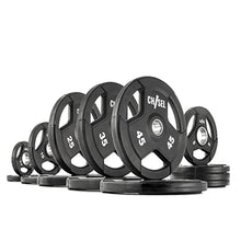 XMark Olympic Barbell and 255 lb Weights Set