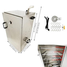 EQCOTWEA Automatic BBQ Meat Smoker Commercial Grill Sausage Smoke Oven 5-Layer Electric Smokehouse Oven 95-248℉ Digital Stainless Steel Bacon Smoker for Steaming/Drying/Smoking/Coloring 1KW 110V