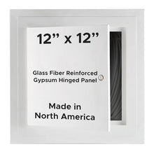 Best 12” x 12” Hinged Gypsum Access Panel with Glass Fiber Reinforced Square Corner, Light Weight Wall & Ceiling Access Panel, Easily Textured Access Door, No Shrinkage & Cracking, BA-GRG-HG-SC