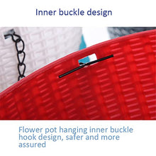 Resin Hanging Plant Pots Basket Plant Hang Plant Flower Pot Hanger Outdoor Hanging Pot Holder Basket for Wall Decoration Garden (Color : White-Patch Five-Pointed star4) (White patch Five)