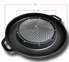 LPSEJAA Aluminum Alloy Barbecue Plate hot Pot Cassette Furnace Non-Stick Baking pan Household Outdoor Multifunctional