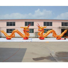 Inflatable Dragon Large Long Inflatable Dragon Decoration Outdoor Chinese New Year Decorations for Party Indoor Outdoor Christmas Garden Yard Decor(2pcs,8M)