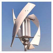 2000w Wind Turbine Generator 48v Alternative Energy Generator 220v AC Output Household Complete Kit with Controller Inverter - Onshore Wind(MPPT Controller,White_24V_1000W)