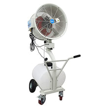 HayWHNKN Oscillating Misting Cooling Spray Fan Industrial Electric Misting Fan Humidification and Watering 560m³/min 60L Water Tank