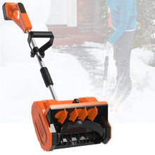 Cordless Electric Snow Blower with Auxiliary Handle, Includes Battery & Charger for Easy Snow Removal