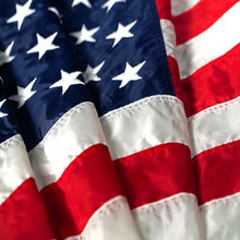 American Flag 12x18 Made in USA – Heavy Duty Outdoor US Flag Premium 200D SolarMax Nylon, Embroidered Stars & Sewn Stripes, Durable Canvas Header with Rope and Thimbles – Collins Flags