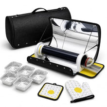 Solar Oven Portable Oven, 4.5L Large Capacity Solar Cooker with Thermometer, Outdoor Oven Camping Stove for Camping, Hiking, Backpacking, Picnic and Family Gatherings