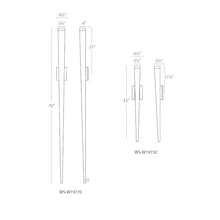 Modern Forms Staff 70in LED Wall Light 3500K Black