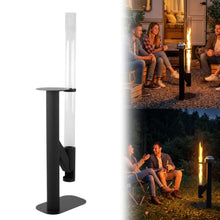 Generic 50.79in Modern Outdoor Fireplace with Table Wood Burning Stove