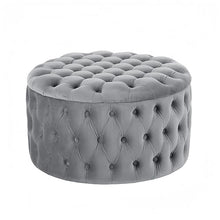CYYTLFSD Round Storage Ottoman Grey