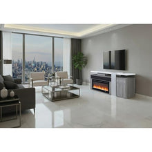 Global Furniture USA Zoro Grey 76" Entertainment Unit with Bluetooth Speaker