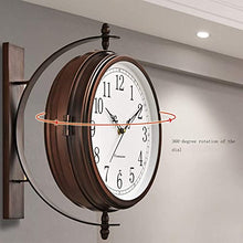 Outdoor Garden Wall Clock Wall Hanging Simple Metal Report Punctually for Garden Home Décor Wall Decoration