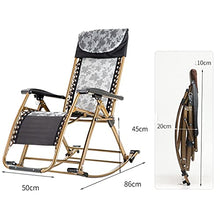 HYUIO Rocking Chair,Portable Camping Chairs,Simple Balcony Rocking Chair,Gravity Outdoor Folding Recliner,Patio Rocking Gravity Outdoor Folding Recliner,Stable Suppor,Blue (Orange)
