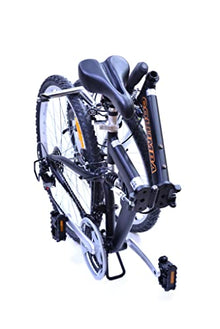 Columba Alloy Folding Bike 18 Speed Double Suspension Black 26 inch
