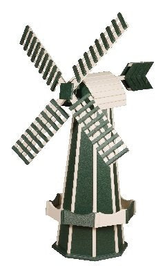 Medium Poly Windmill Green & White