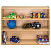 Tot Mate 3-Shelf Mobile Wooden Bookshelf Maple