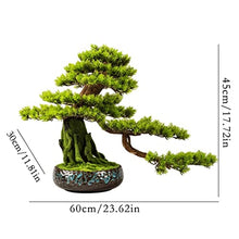 FAFACAI Small Bonsai Simulation Pine Bonsai Plant Bonsai Ornaments Artificial Bonsai Decoration Indoor Living Room Office Desktop Decoration (Color : A) (A)