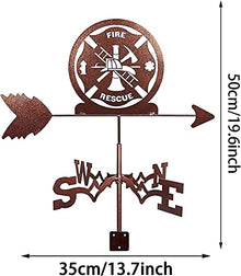 Weathervane Weather Vane Roof Mount Wind Direction Indicator Measuring Tool Outdoor for Farm Scene Garden Stake (Style3) (Style2)
