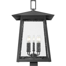 Z-Lite Rainer 5 Light Post Light 26" Tall Black