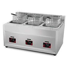 Commercial Gas Fryer, Stainless Steel High Capacity Professional Outdoor Cooker For Fry 鈥婻Estaurants Supermarkets Fast Food Stands
