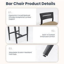 Hassyee 5 Pieces Patio Bar Set with 4 Bar Swivel Chairs and Sintered Stone Bar Table for Poolside, Outdoor Furniture Set with Aluminum Frame and Removable Cushions for Backyard (5 PCS + Brown)