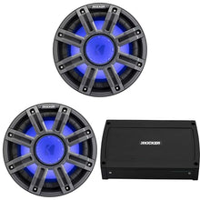KICKER 10-Inch Premium Marine Subwoofer & 4-Channel Amplifier Bundle