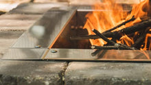 Firebuggz Heavy Duty Stainless Steel Fire Pit Ring Insert for Outdoors - 36" Square Insert, 44" Outside Flange, 9" Height