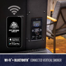 Pit Boss Navigator 3-Series WiFi & Bluetooth Wood Pellet Vertical Smoker with LCD Digital Controller, 1,118-Sq. In. 5-Rack Cooking Space, 130°F to 420°F Temp Range, Meat Probe, 50 lb. Pellet Hopper