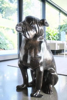 NIFAO Bold Life Size English Bulldog Aluminum Garden, 22" L x 15" W x 29" H