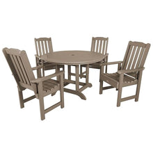 Highwood Lehigh 5-Piece Round Dining Set Woodland Brown