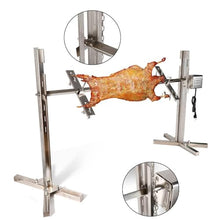 JYXYXSCP Electric Automatic Grill,25W Stainless Steel Tripod Rotisserie Spit Hog,Bearing Capacity 40KG,for Picnic Camping Party