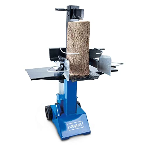 Scheppach Wood Splitter HL810 | 400 V Connection - 3500 W Power | Hydraulic Splitter Standing | Gap Length 550 mm | Gap Diameter 300 mm | 8 Tonnes Splitting Force | Firewood Splitter with Vario Gap