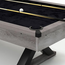 AiAigpt 84 Inch Pool Table Set with Billiard Accessories Rustic Grey