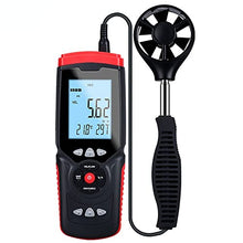XARONF Anemometer Measures Wind Speed Wind Flow Wind Temperature Air Flow Velocity Meter with Backlight MAX MIN AVG