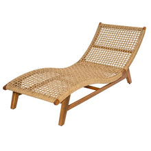Christopher Knight Home Amanda Acacia Wood Chaise Lounge Chair Outdoor Set of 2, Wicker Patio Chaise Lounges for Balcony Backyard, Outdoor Sun Lounger, Poolside Seating, Light Brown+Teak