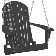 Furniture Barn USA Poly Adirondack Swing Chair, Gray