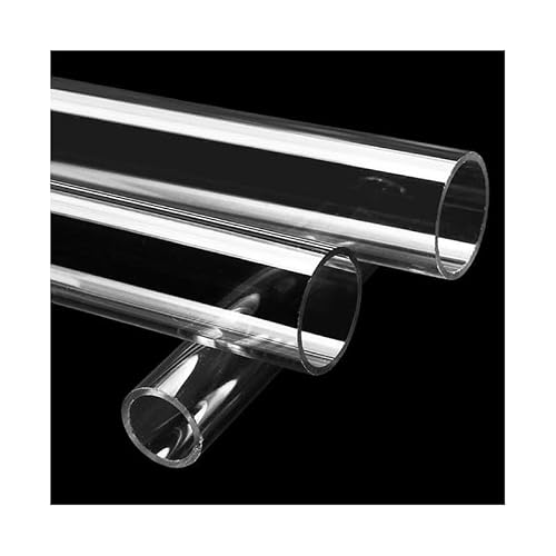 EVANEM 1pcs Acrylic Square Tube, for DIY Water Cooling System Plumbing Projects Pipe(70x64x500mm)