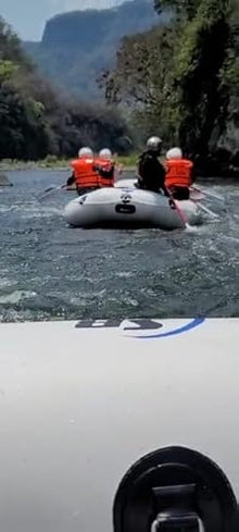 Inflatable Sport Boats 12ft White Water River Raft - 1.2mm Reinforced PVC, White