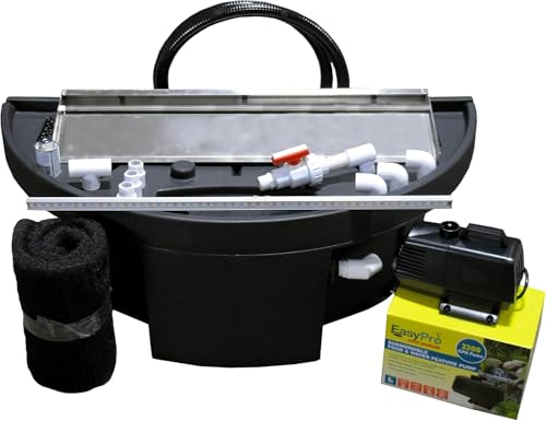 EASYPRO HB35KWEX Vianti Falls Spillway Kit, 35.5" x 6" Spillway, White LED