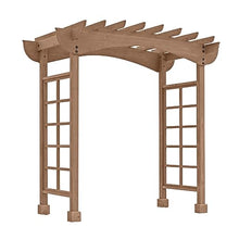 Yardistry Backyard Arbor Large Mocha Brown