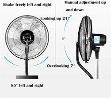 DFEDHF Powerful fan Factory Building Spray Fan Add Water Cooling Misting Electric Fan Remote Humidification Fan Ideal For Outdoor Use