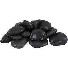MARGO GARDEN PRODUCTS Rainforest Super Polished Pebbles 2200 lb Super Sack Medium Black
