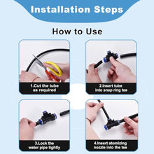 ERRULAN Outdoor Cooling Misting System Kit, Patio Misting System for Backyard, Garden & Terrace, Mist Cooling Kit for Heat Relief DIY Easy Install