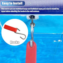 LFPSVC Swimming Pool Lanes Rope Floats, 4 10 21 32 40 50 Feet 62 73 FT In Ground Pool Divider for Shallow and Deep End, Above Ground Pool Boundary Rope Lines/Cords with Hooks (Size : L 34FT/10.4M)