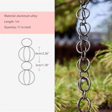 GVBNOTT Rain Guide Chain Rain Downspouts, Ring Japanese Courtyard Garden Rain Catcher Chain for Homestay Villa, Customizable Length，5m/16ft