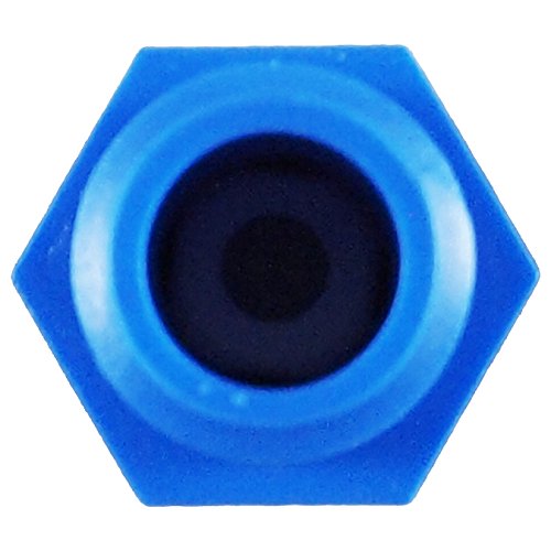 Tefen Plastic Fogger Misting Nozzles with Poly Filter 1/8" NPT 1.5GPH 1000 Pack Blue