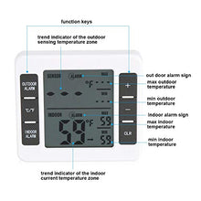 Digital Freezer Thermometer Household Indoor/Outdoor Temperature Sensor with Audible Alarm Refrigerator Thermo Meter