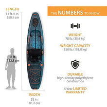 Lifetime Fishing Kayak Yukon Angler 116 Lightning Fusion