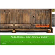 KHUTRW3D Outdoor Garden Planter Box Flower Trough Plant Pot Flower Box